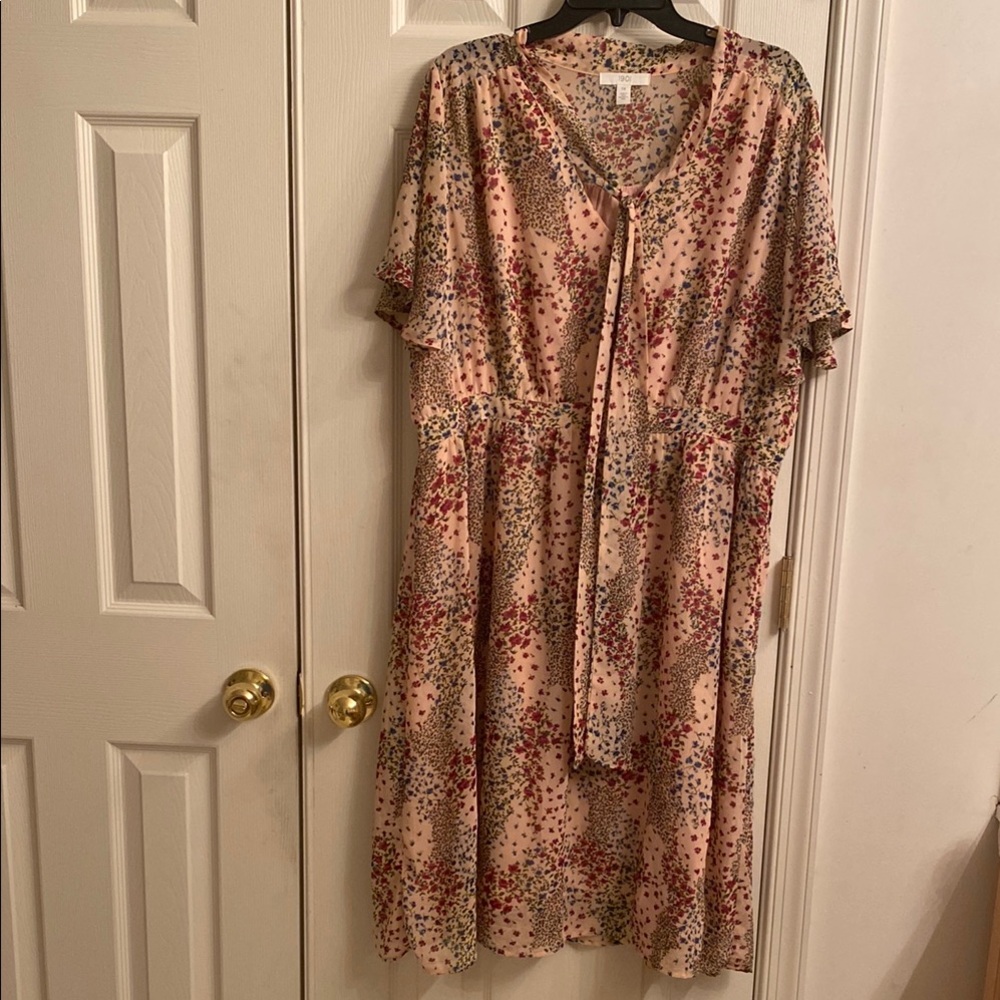 1901 Floral Pink Dress